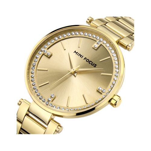 Mini Focus Women's Quartz Watches Stainless Steel 0031 Gold